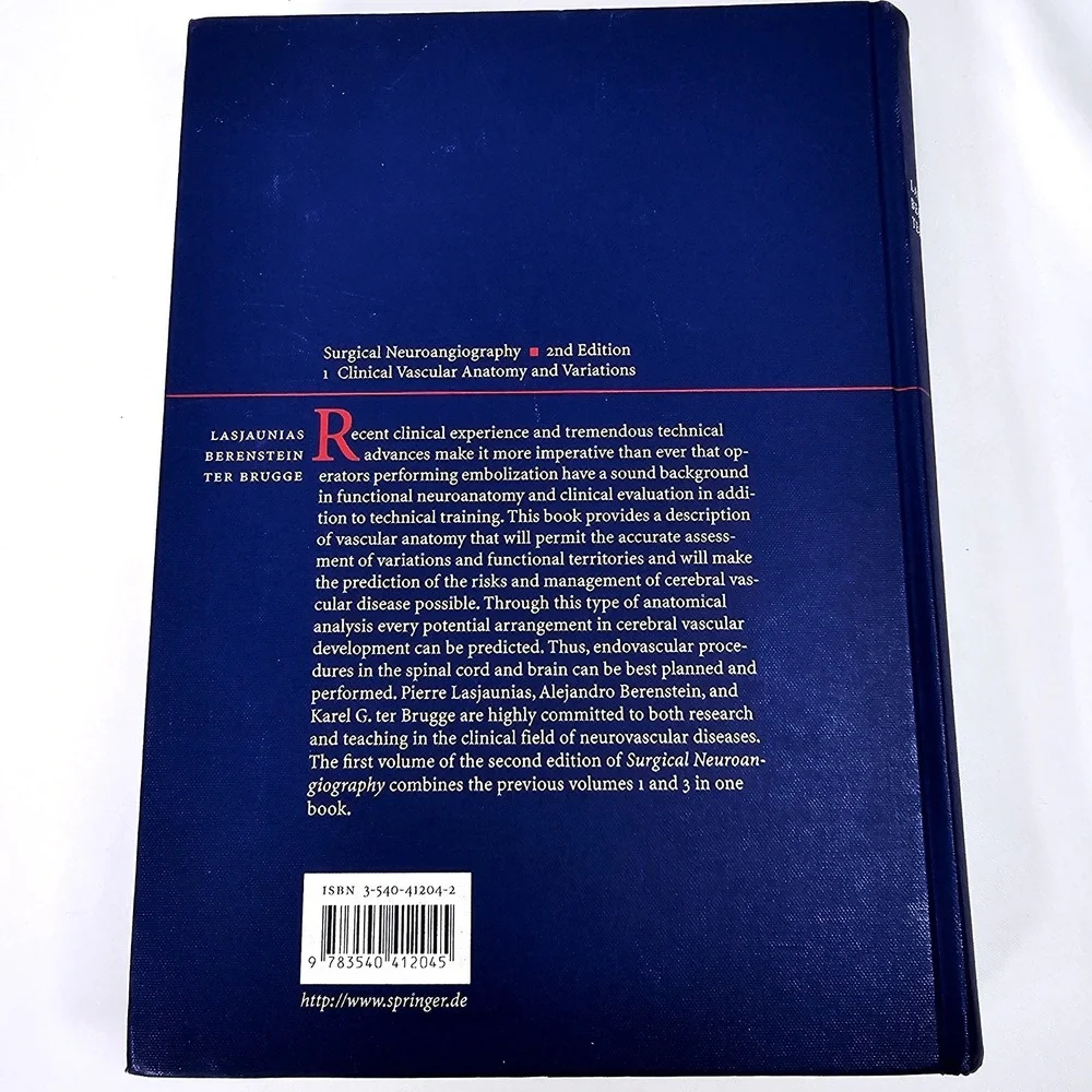 Springer Surgical Neuro-angiography 1 Clinical Vascular Anatomy‎ 2nd Ed GD